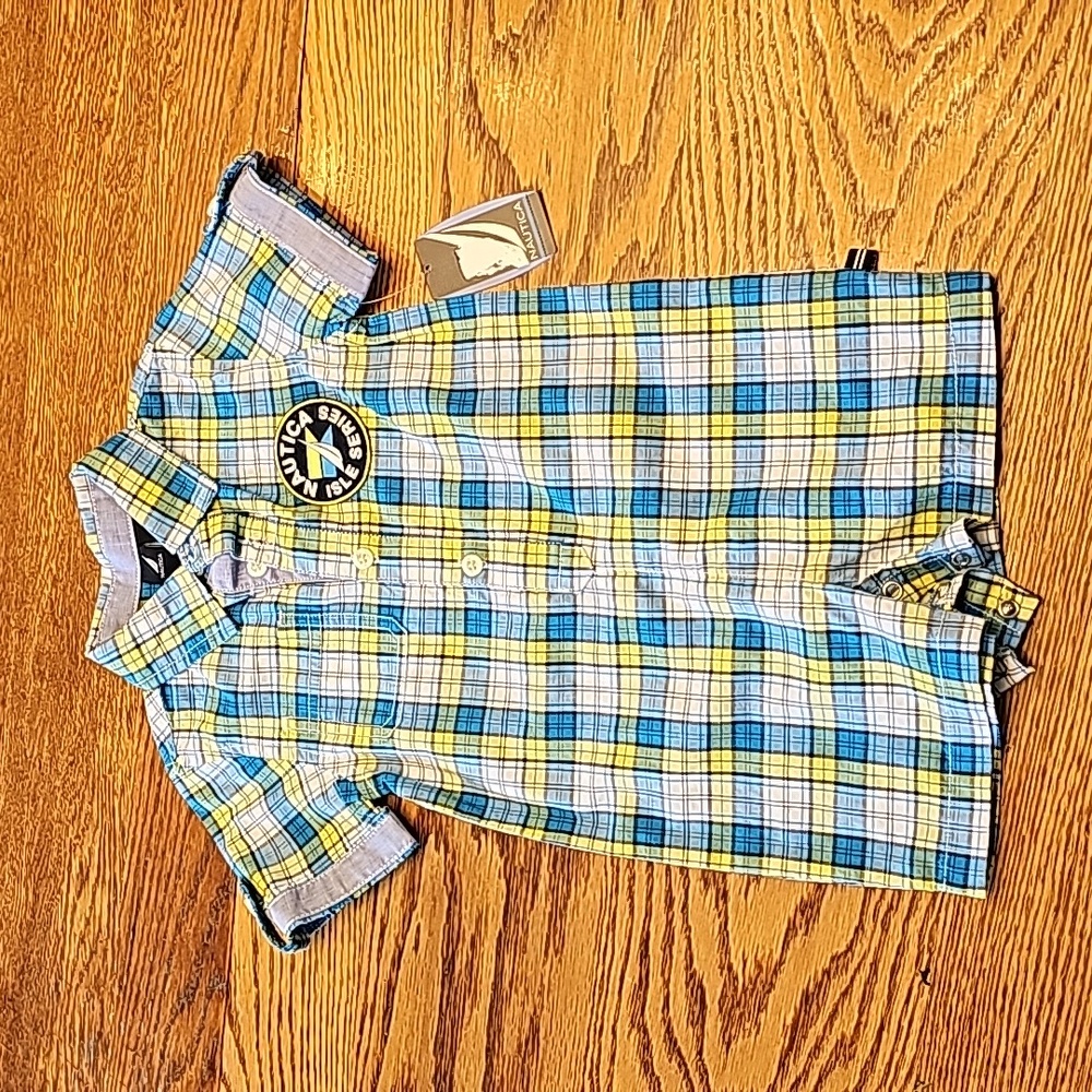 Nautica New Boys Size 12/18 Months one piece outfit NWT